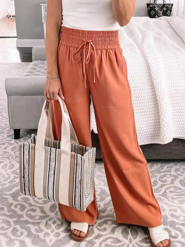 Loose Casual Trousers Mid-Waist