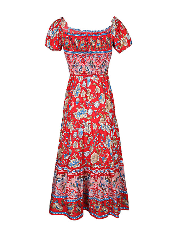 One-neck printed dress